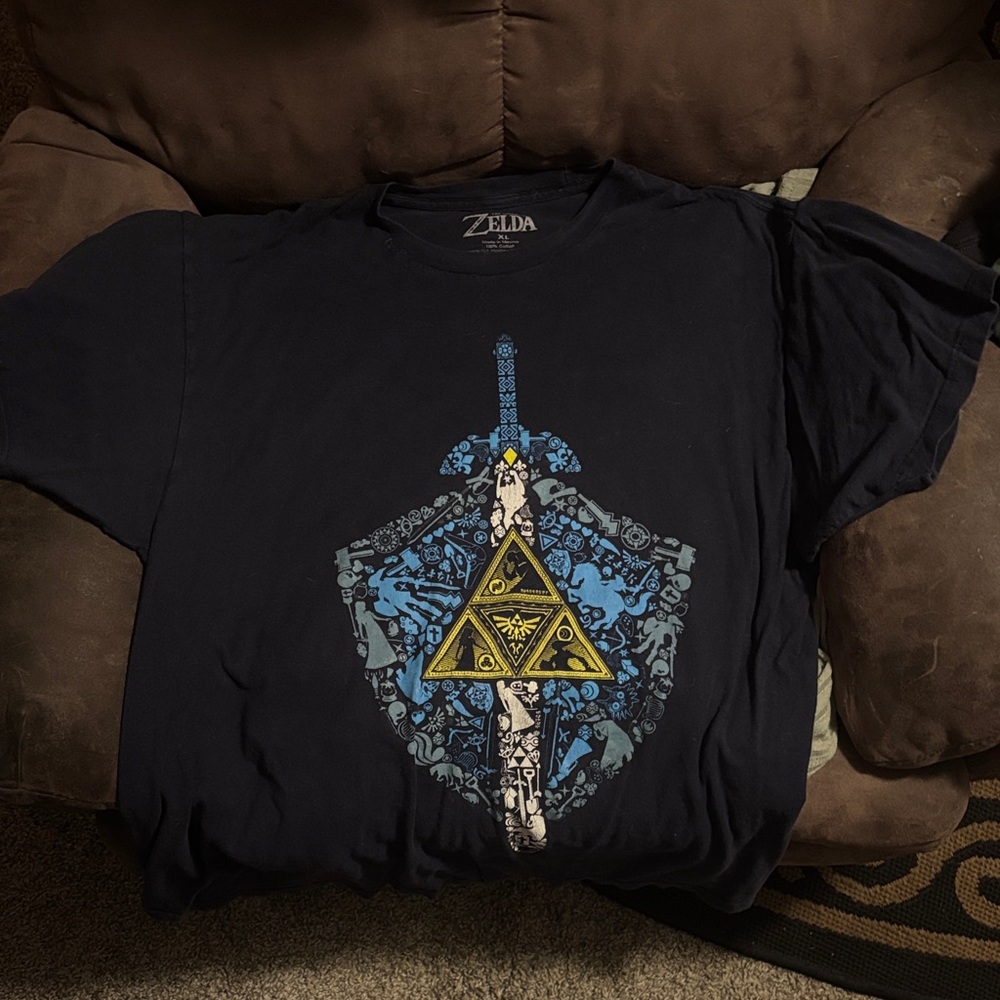 Zelda Navy Blue Graphic Tee